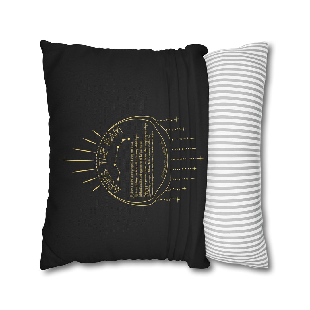 Aries Acrostic Poem Pillow Cover