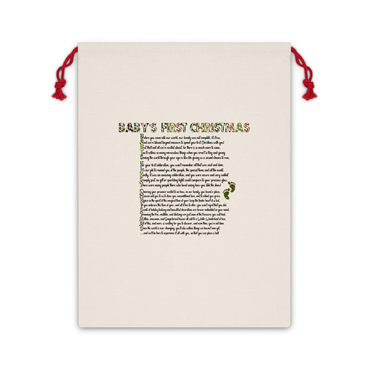 Baby's First Christmas Acrostic Poem Gift Bag - Camo