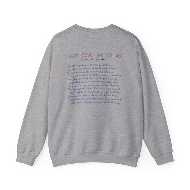 Sagittarius Acrostic Poem Astrology Sweatshirt - Unisex