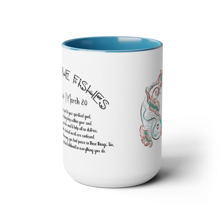 Pisces Two-Tone Coffee Mugs - 15oz