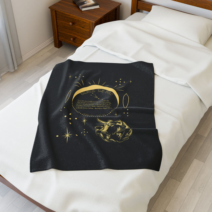 Taurus Acrostic Poem Velveteen Blanket