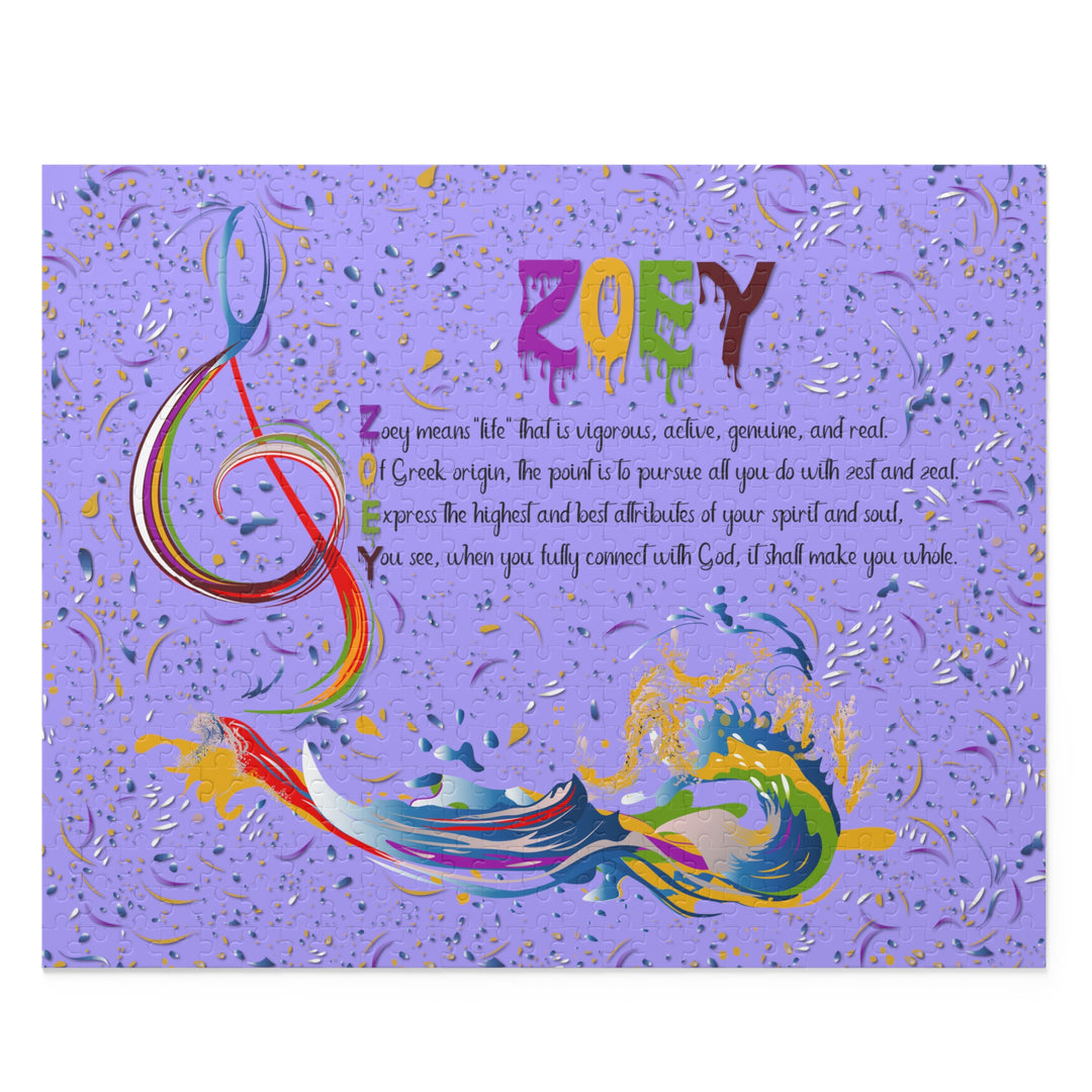 Namesakes Personalized Acrostic Poem Puzzle - Musical Note Design