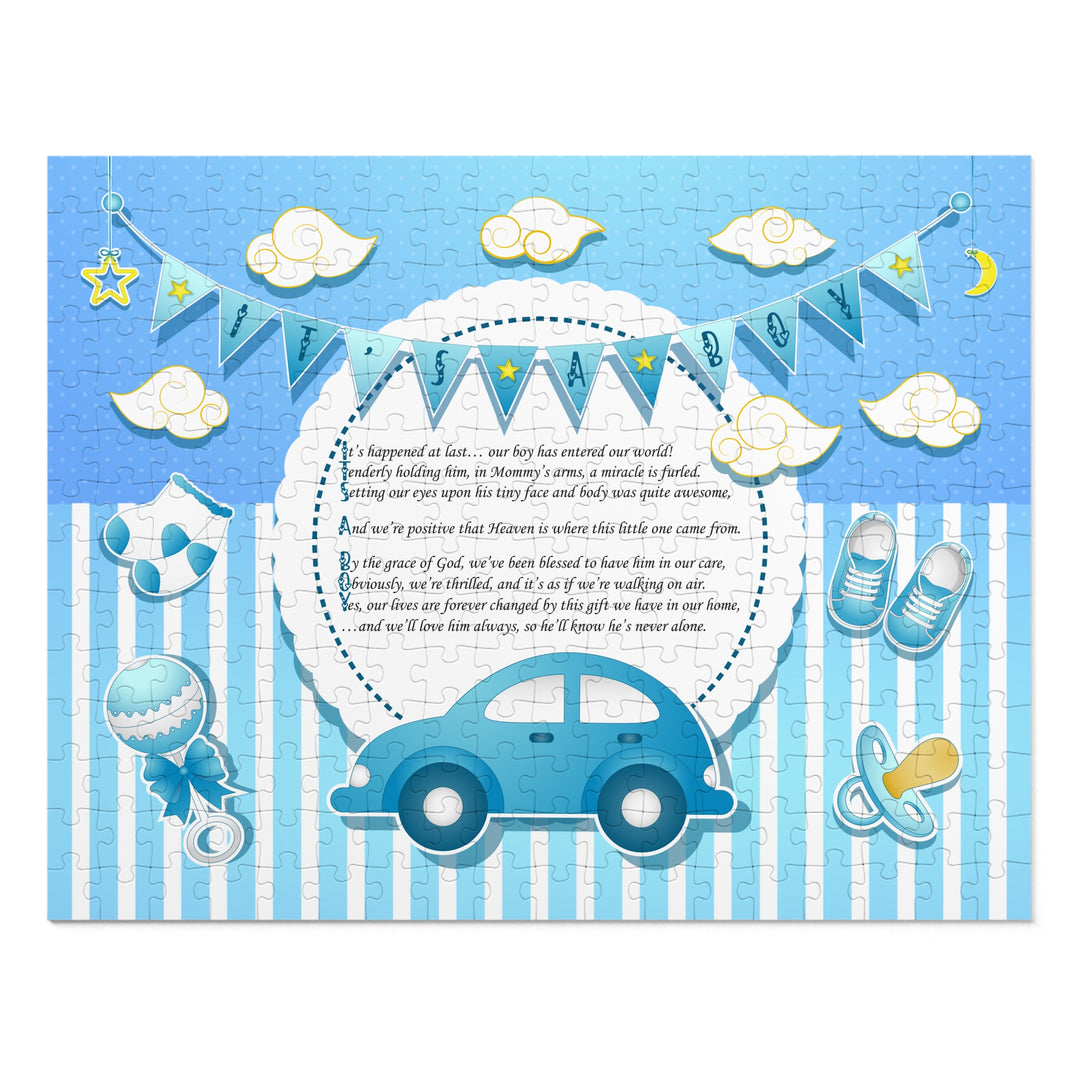 It's a Boy Acrostic Poem Jigsaw Puzzle - No Personalization