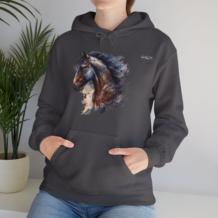 Namesakes, Personalized Acrostic Name Hoodie with Horse Graphic