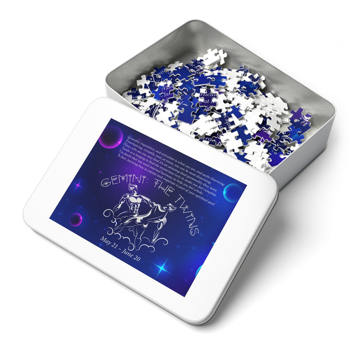 Gemni Acrostic Poem Puzzle - Tin Box