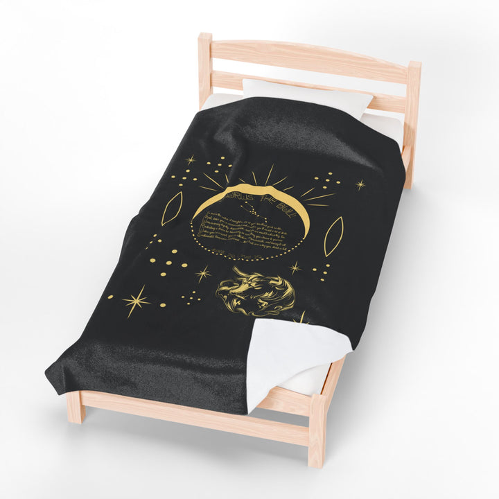 Taurus Acrostic Poem Velveteen Blanket
