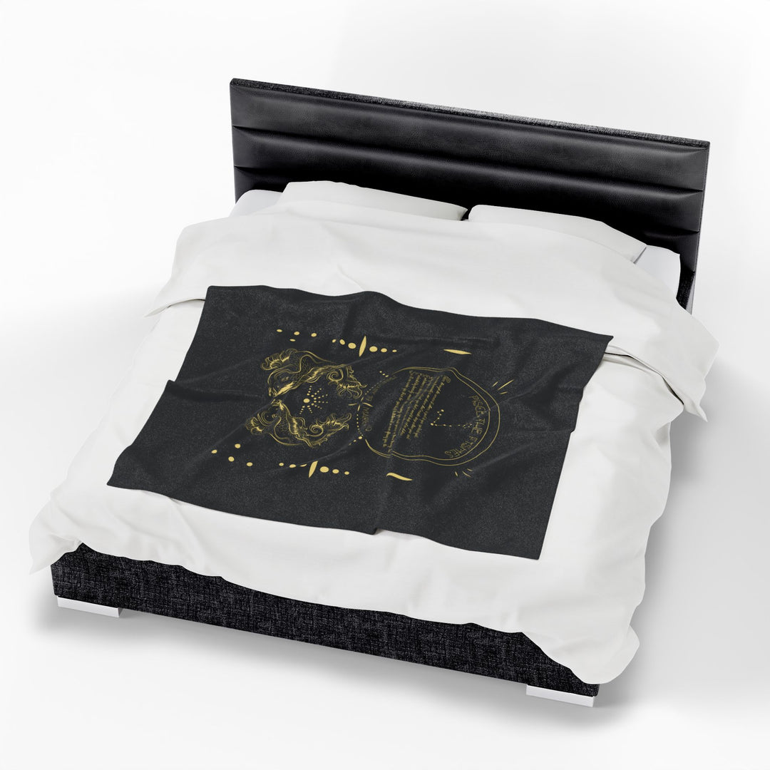 Pisces Acrostic Poem Velveteen Blanket