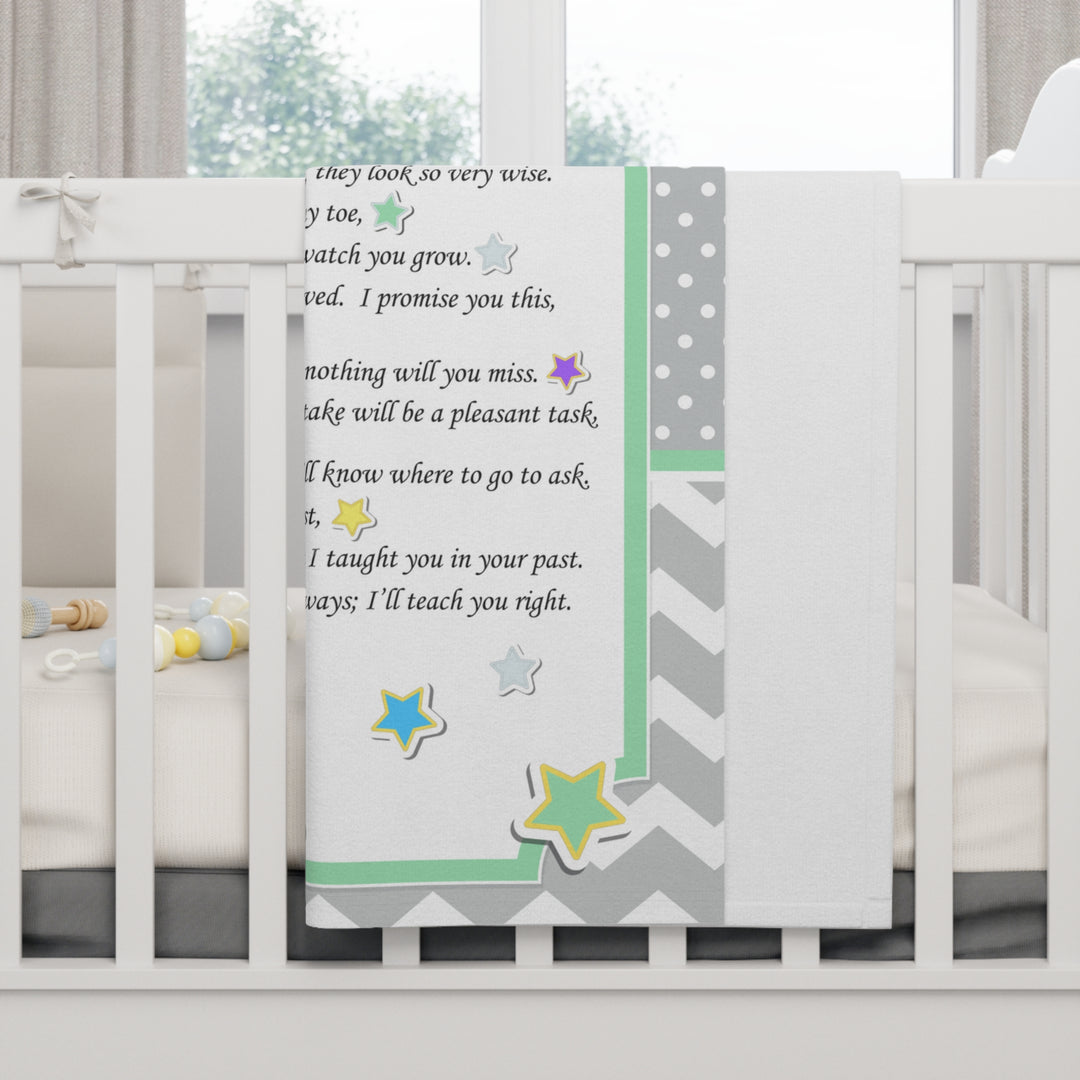 A Baby is Born, Baby Blanket, Baby Shower, Nursery decor, Nursery Blanket, Newborn Blanket, Baby Shower Gift, Unique Baby Blanket