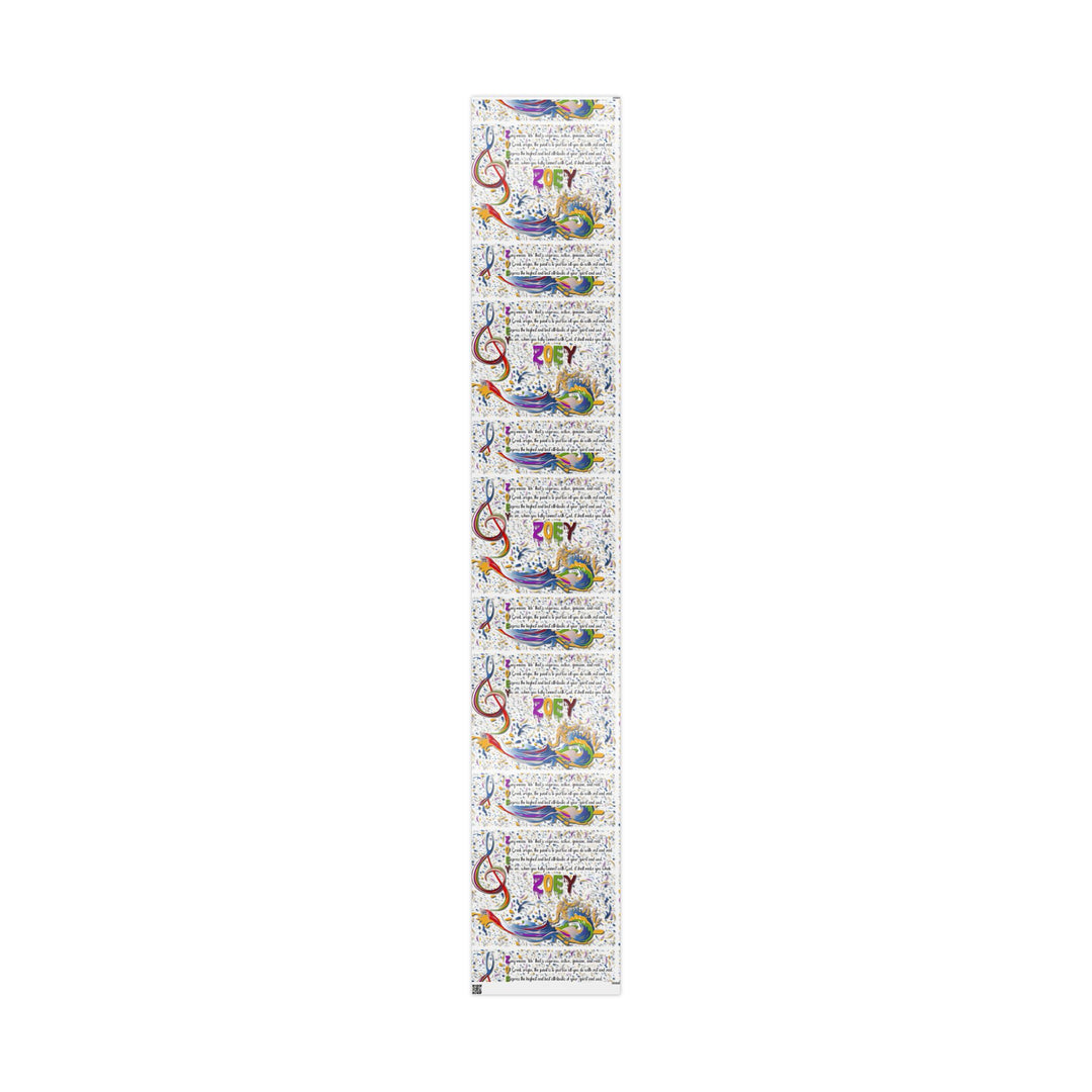 Namesakes Acrostic Poem Chic Gift Wrapping Paper