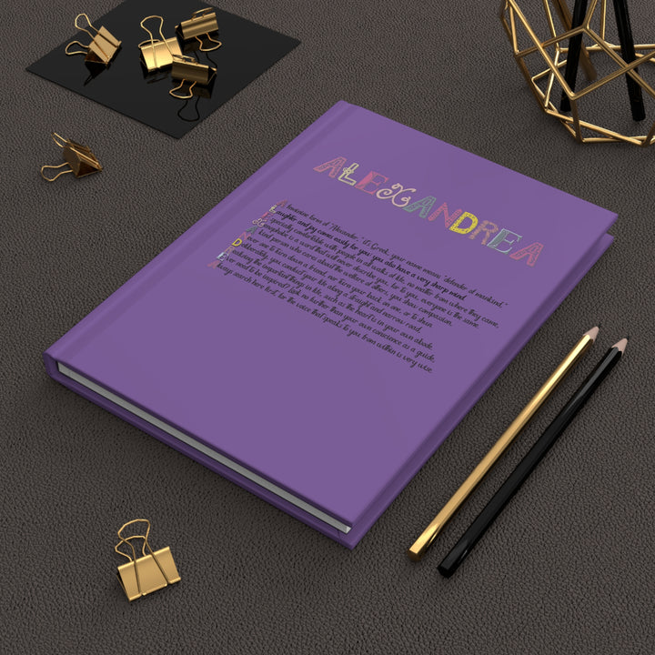 Namesakes Acrostic Poem Hardcover Journal Matte