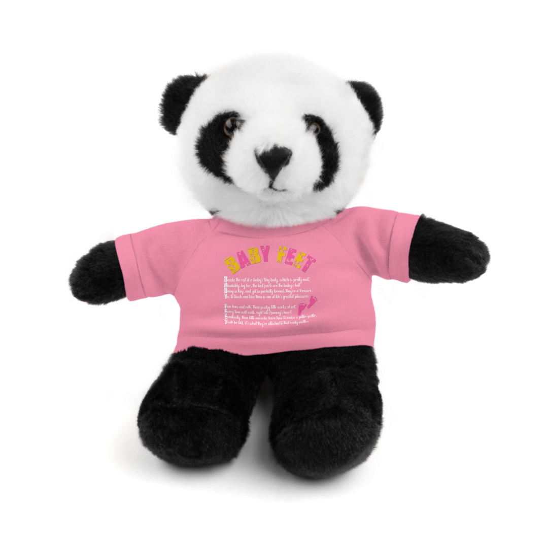 Baby Steps Stuffed Animals with Tee - Baby Feet - Pink Footprints