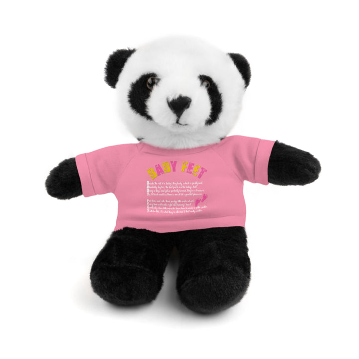 Baby Steps Stuffed Animals with Tee - Baby Feet - Pink Footprints