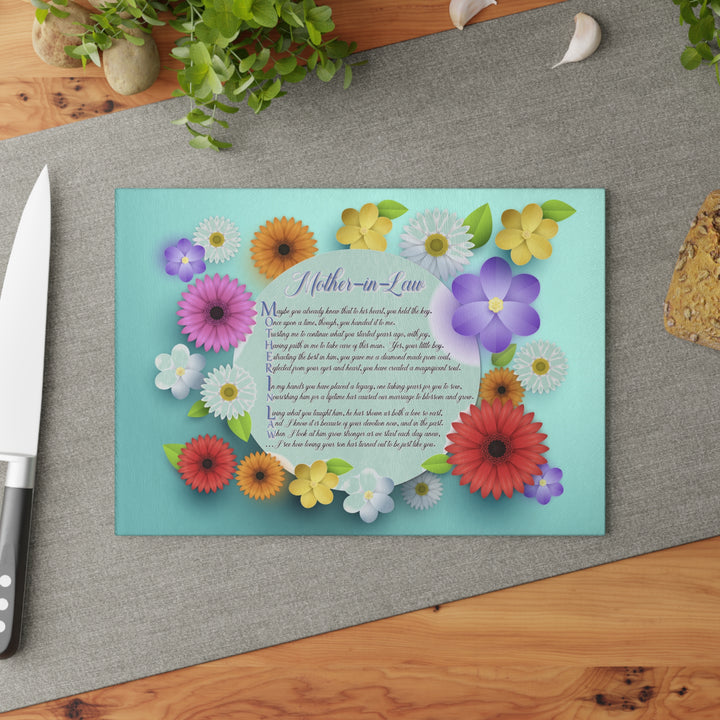 It's Just a Phrase Glass Cutting Board - Mother-in-Law