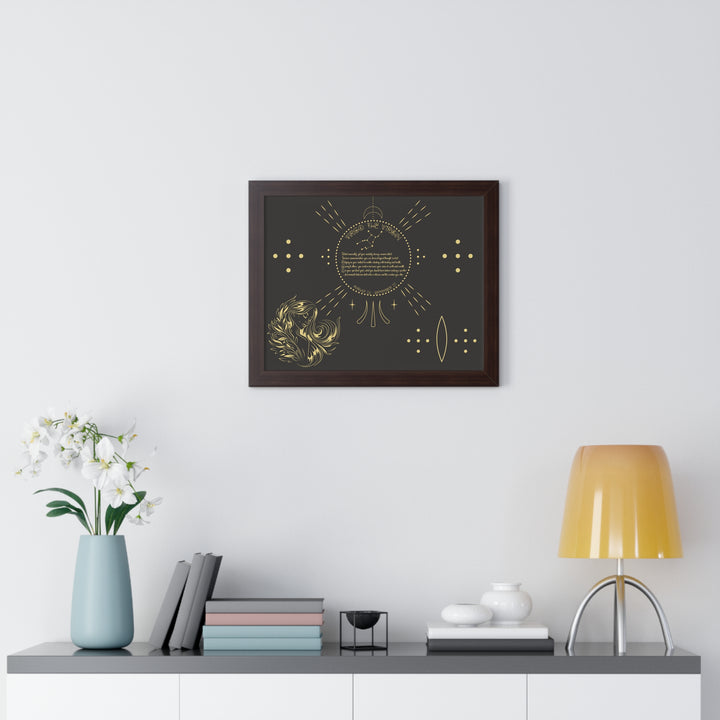 Written in the Stars Framed Acrostic Poem Print - Virgo