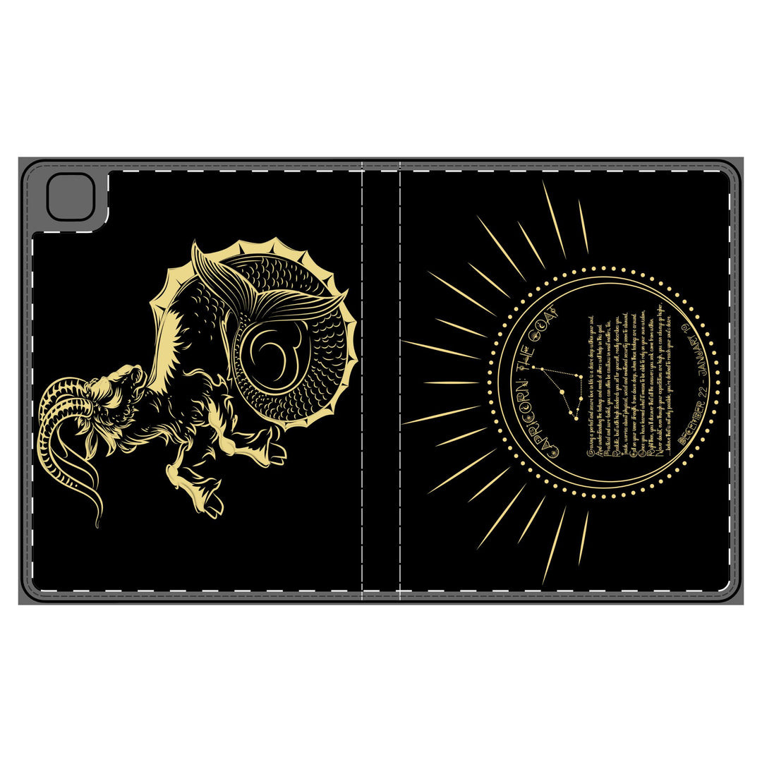Capricorn Acrostic Poem Elegant Tablet Folio Case