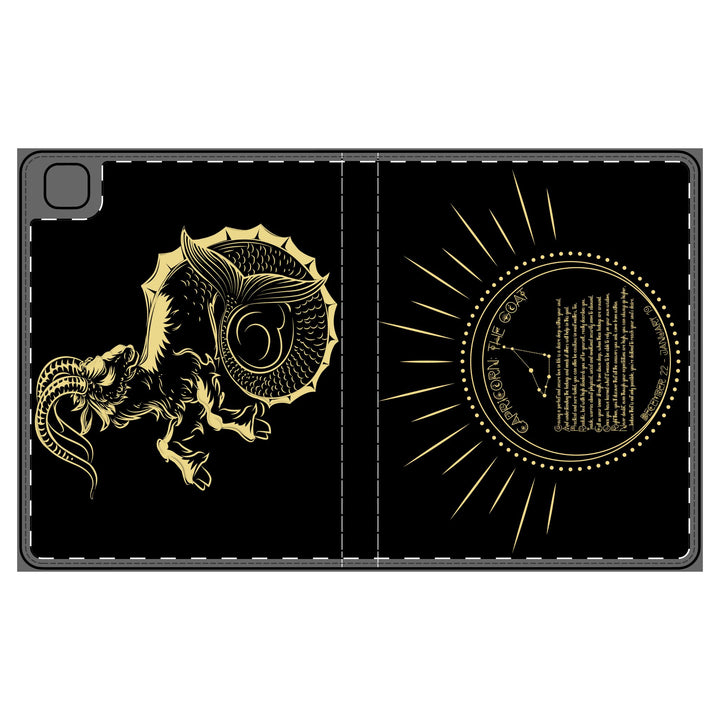 Capricorn Acrostic Poem Elegant Tablet Folio Case