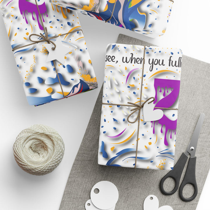 Namesakes Acrostic Poem Chic Gift Wrapping Paper