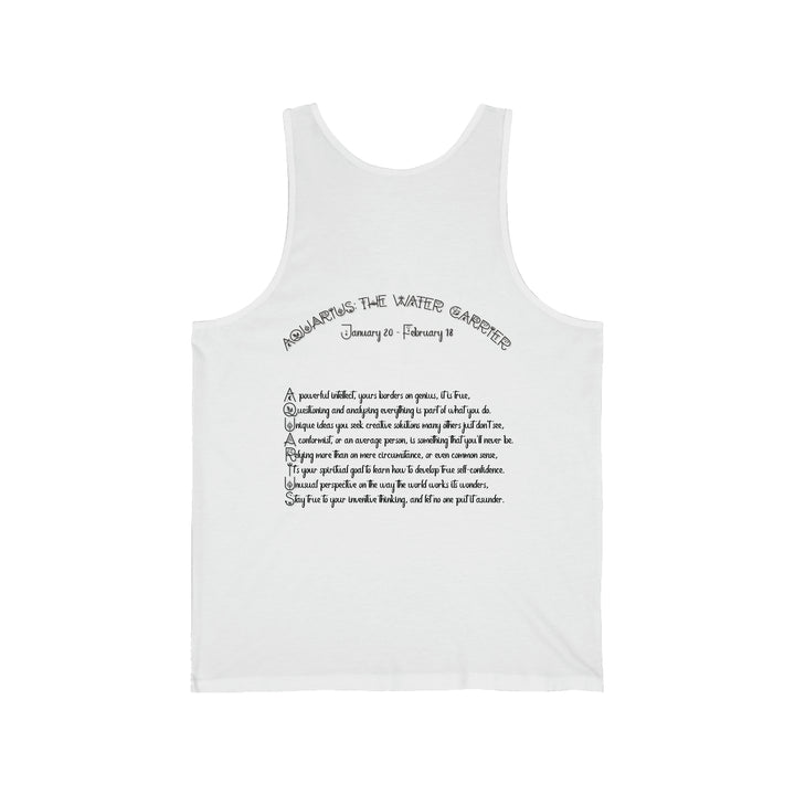 Written in the Stars Unisex Jersey Tank - Aquarius