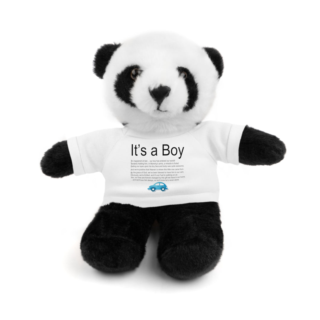 It's a Boy Acrostic Poem Stuffed Animal Collection with T-Shirt - Car