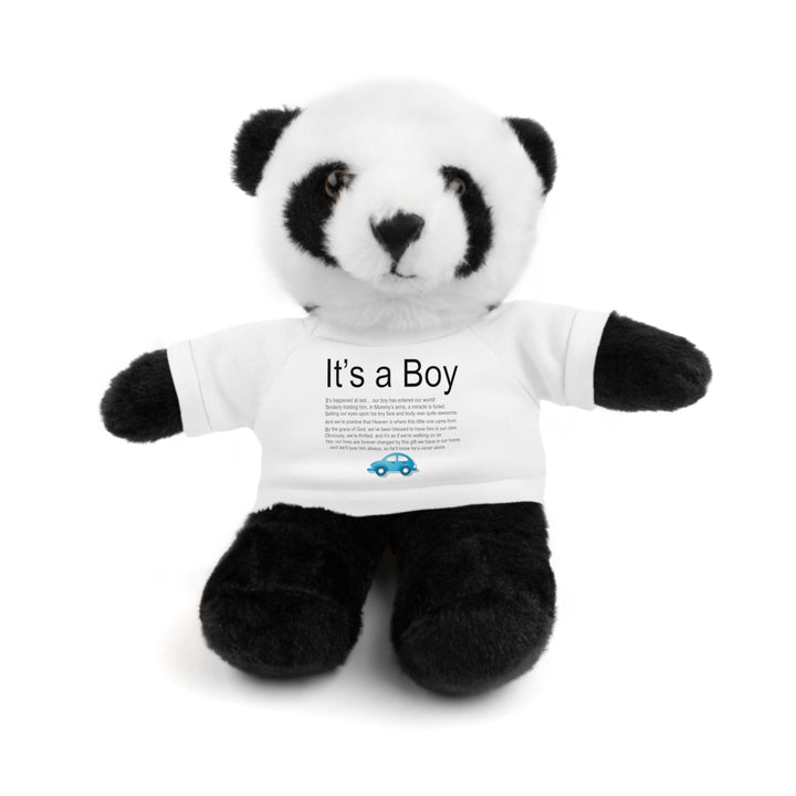 It's a Boy Acrostic Poem Stuffed Animal Collection with T-Shirt - Car