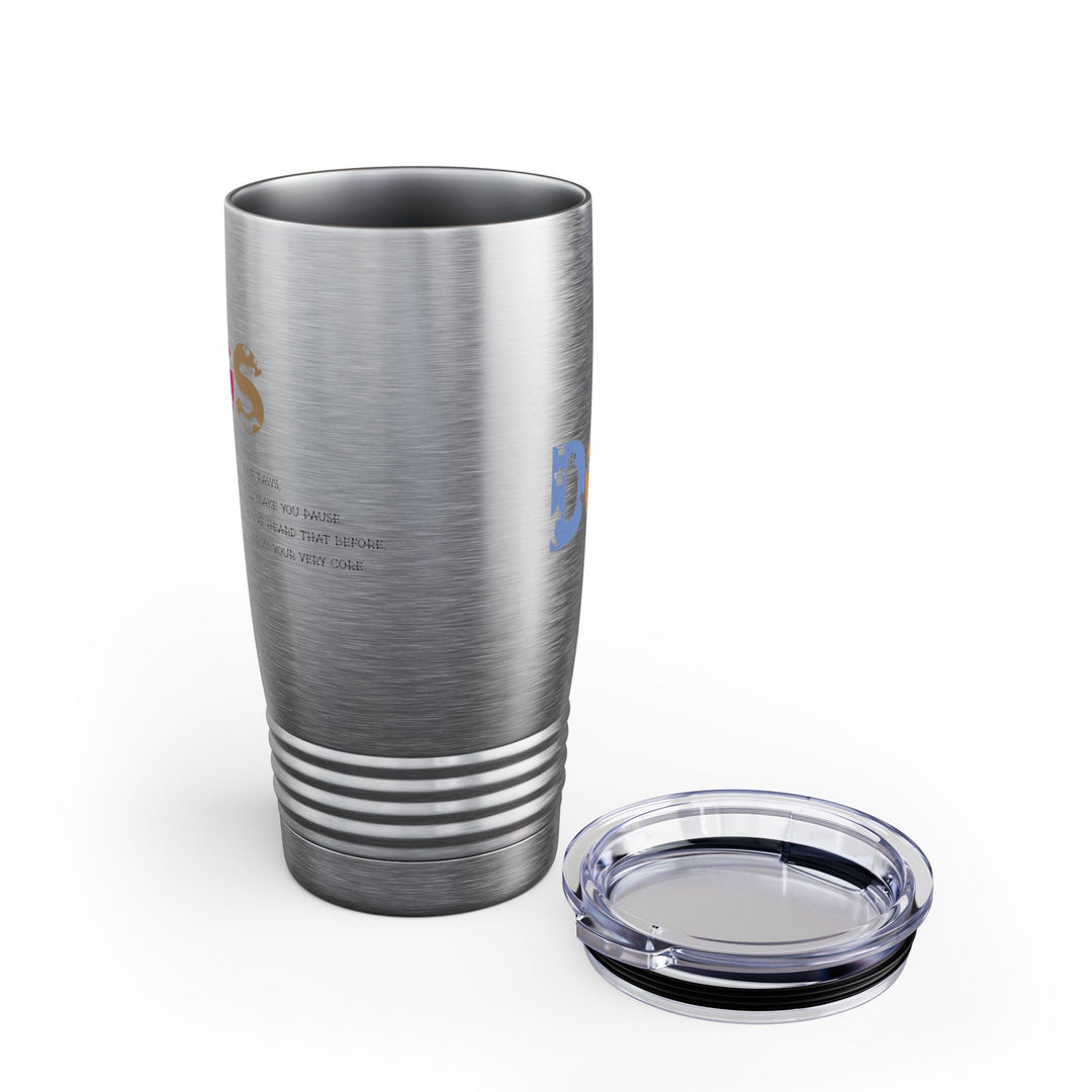 NEED WHITE TEXT Dogs Acrostic Poem Ringneck Tumbler - 20oz