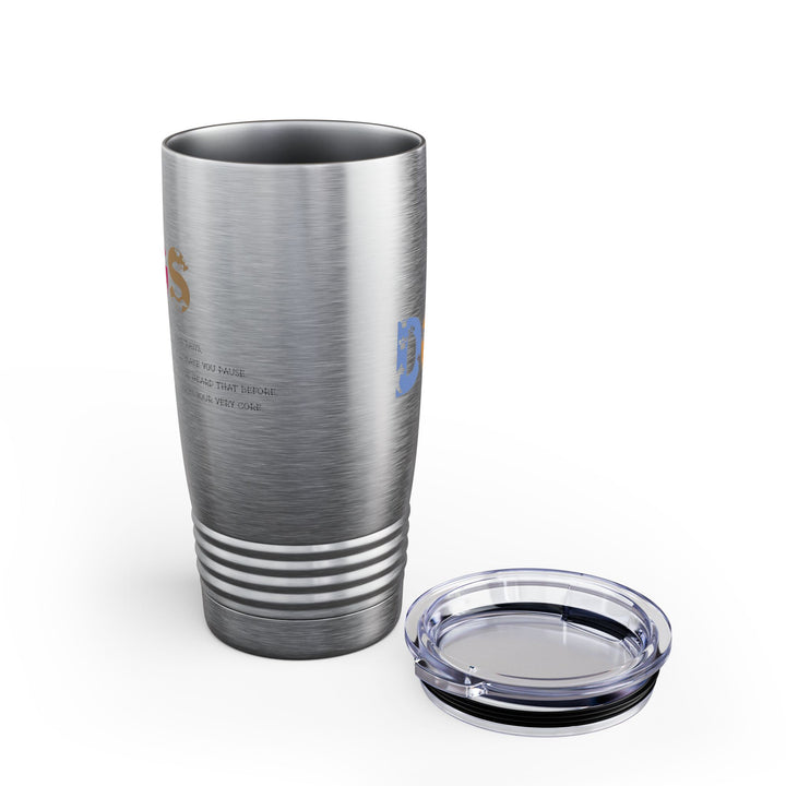 NEED WHITE TEXT Dogs Acrostic Poem Ringneck Tumbler - 20oz