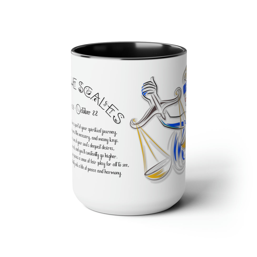 Written in the Stars Two-Tone Coffee Mugs - 15oz - Libra