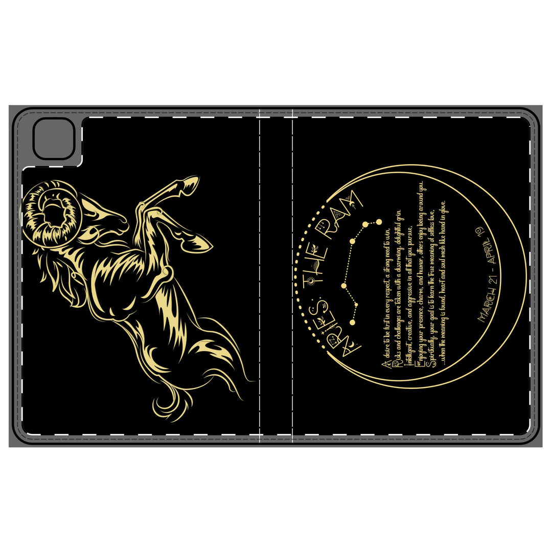 Aries Acrostic Poem Elegant Tablet Folio Case