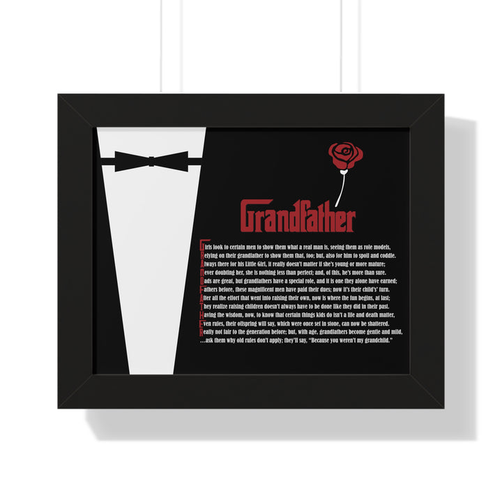 It's Just a Phrase "Grandfather" Framed Acrostic Poem Print