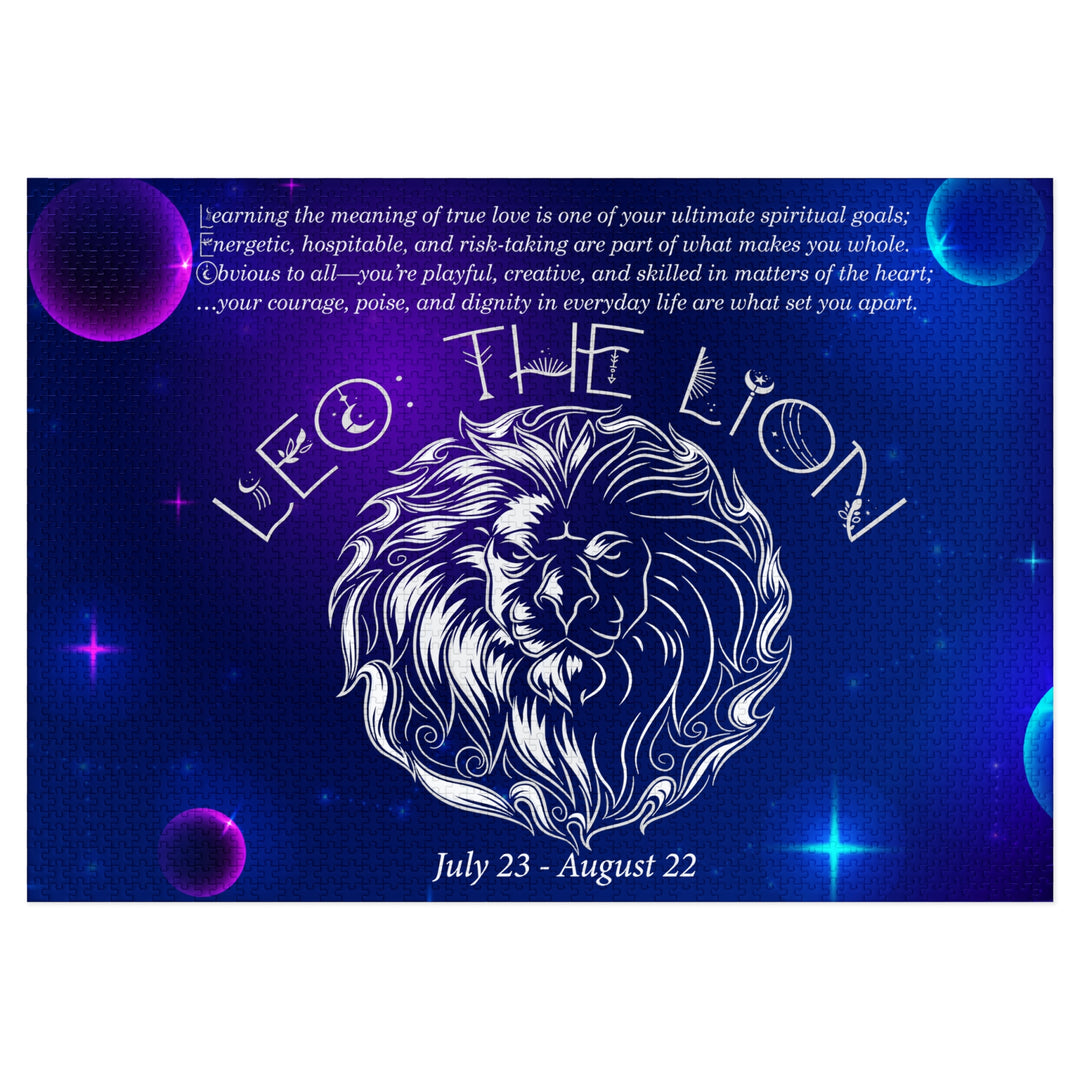 Leo Acrostic Poem Puzzle - Tin Box