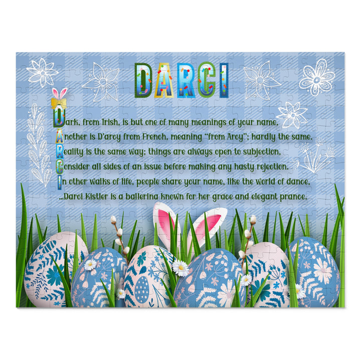 Namesakes Acrostic Poem Jigsaw Puzzle - Easter Eggs