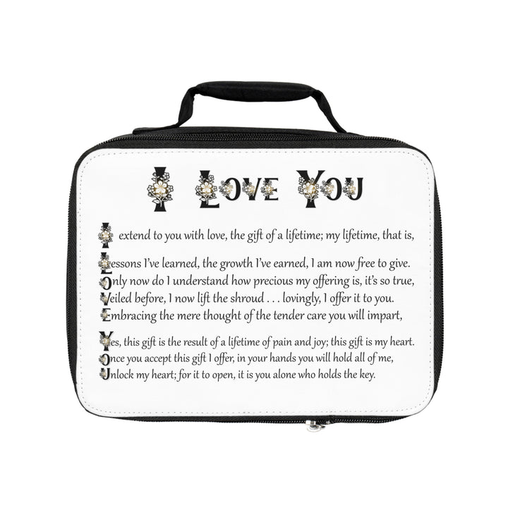 I Love You Acrostic Poem Zip-closure Lunch Bag