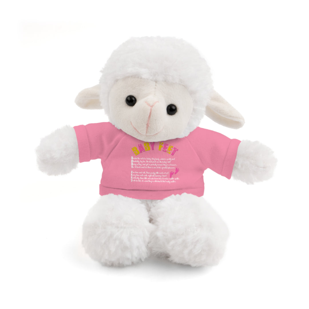 Baby Steps Stuffed Animals with Tee - Baby Feet - Pink Footprints