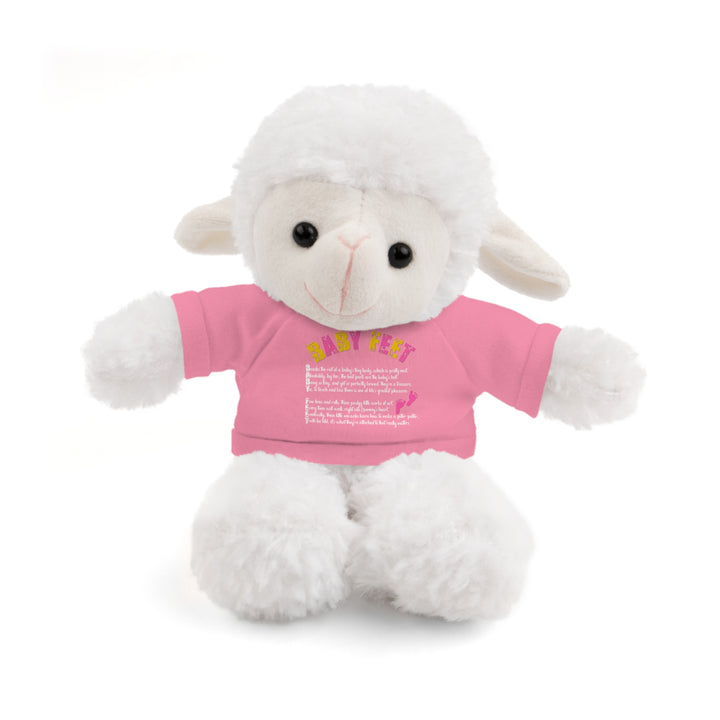 Baby Steps Stuffed Animals with Tee - Baby Feet - Pink Footprints