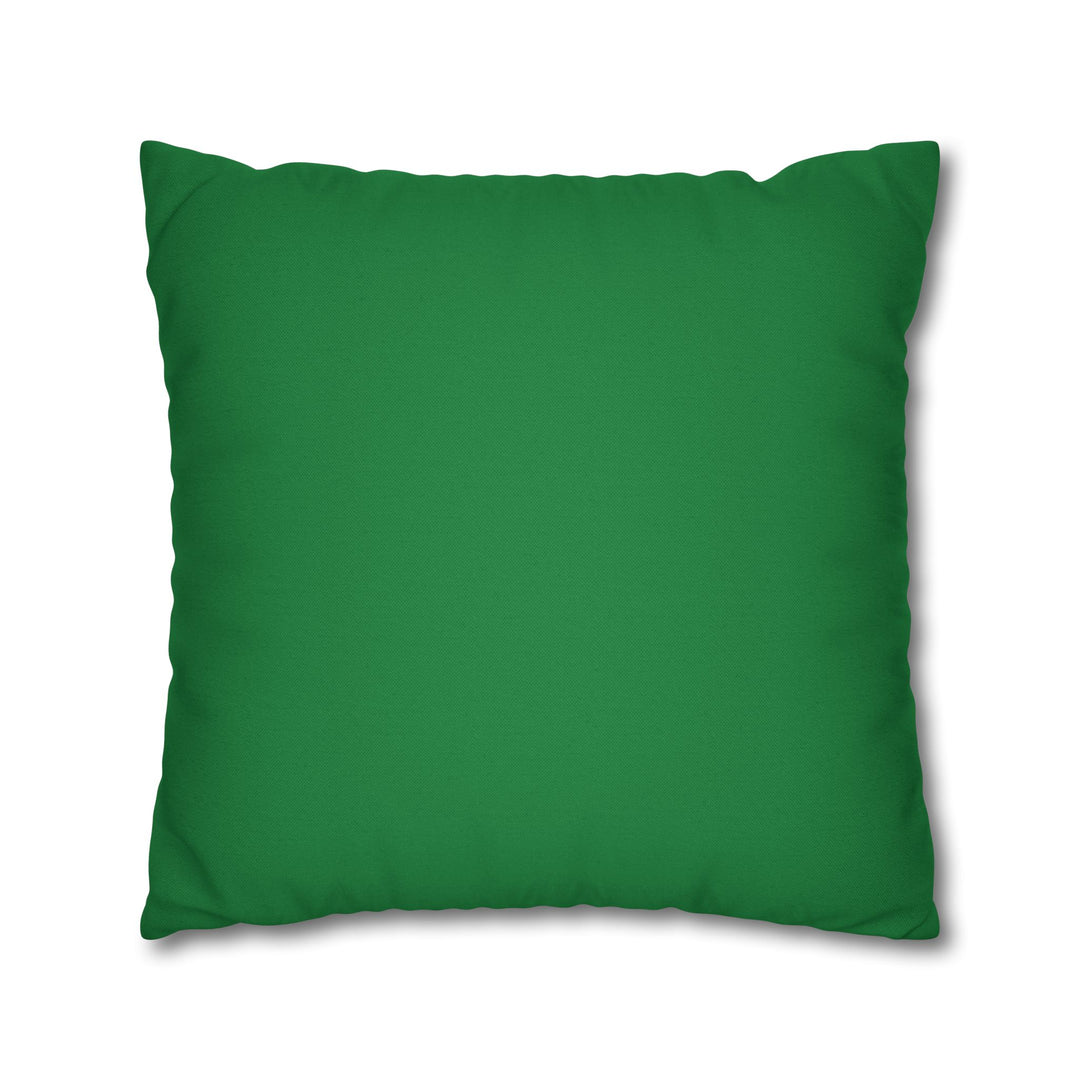 "Lead" Acrostic Poem Pillow Cover from "Learn, Lead, Believe" Collection - Green
