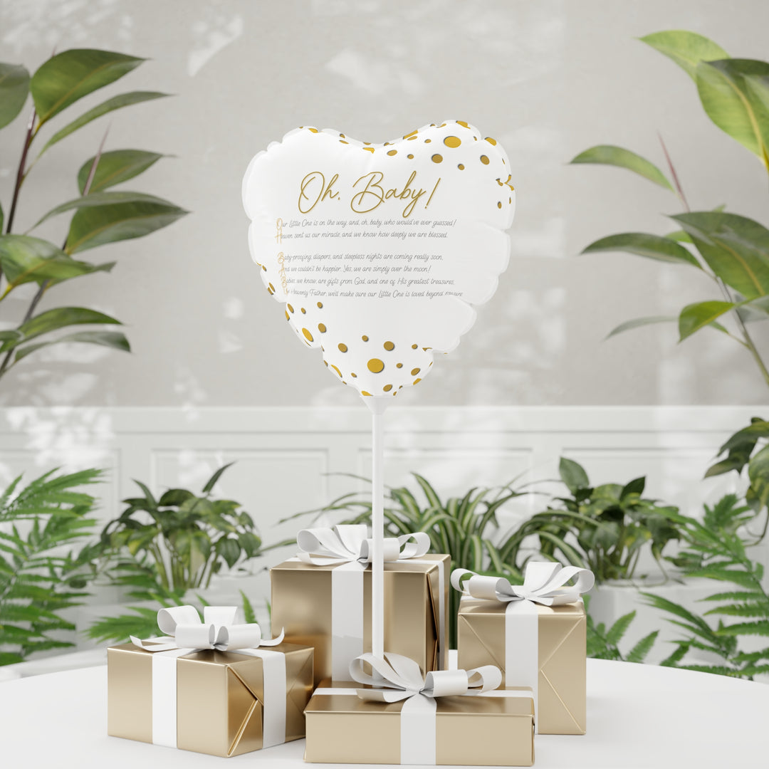 Oh, Baby! 11" Acrostic Poem Balloon -  No Personalization