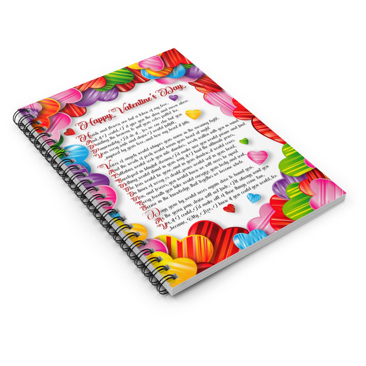 It's Just a Phrase "Happy Valentine's Day" Spiral Notebook - Ruled Line