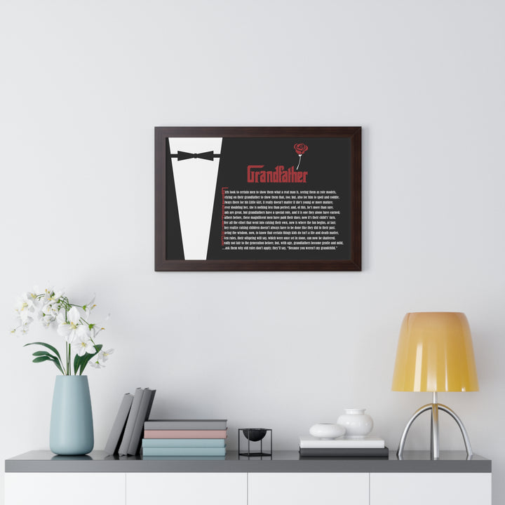 It's Just a Phrase "Grandfather" Framed Acrostic Poem Print