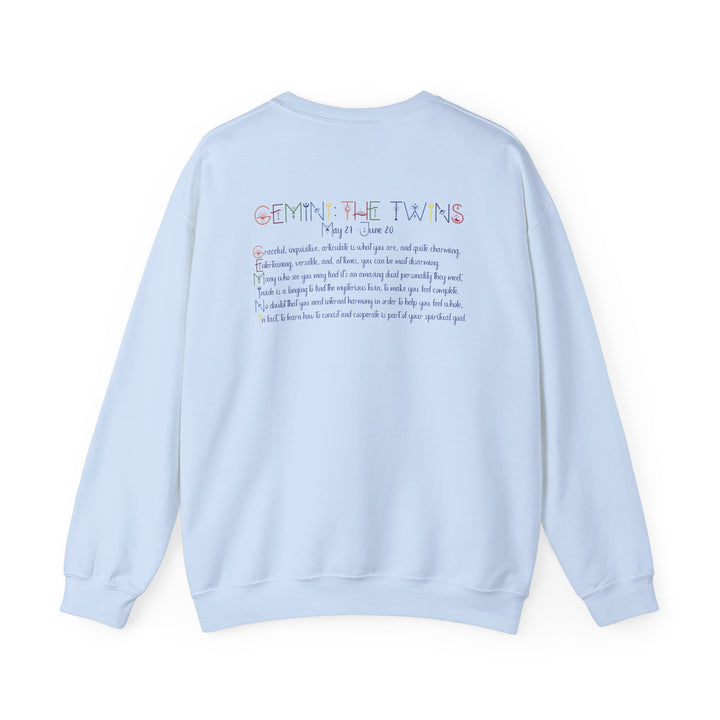 Gemini Astrology Sweatshirt with Acrostic Poem