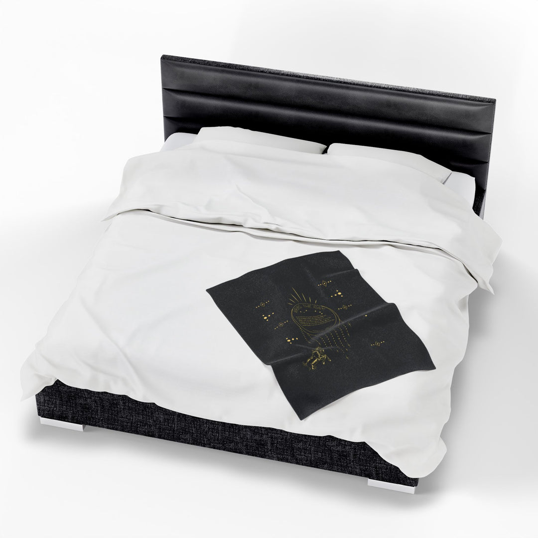 Aries Acrostic Poem Velveteen Plush Blanket