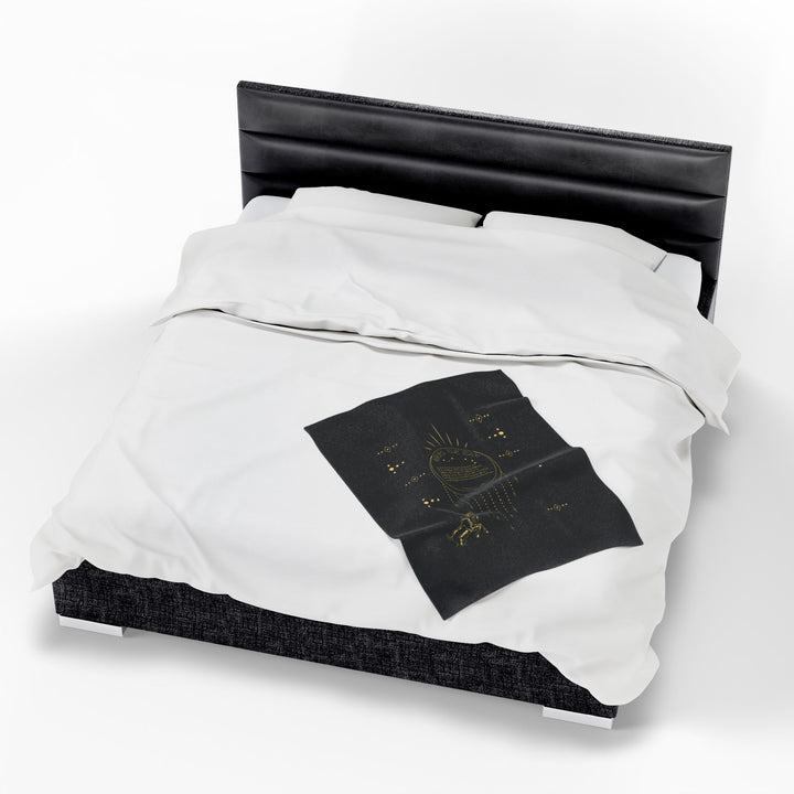 Aries Acrostic Poem Velveteen Plush Blanket