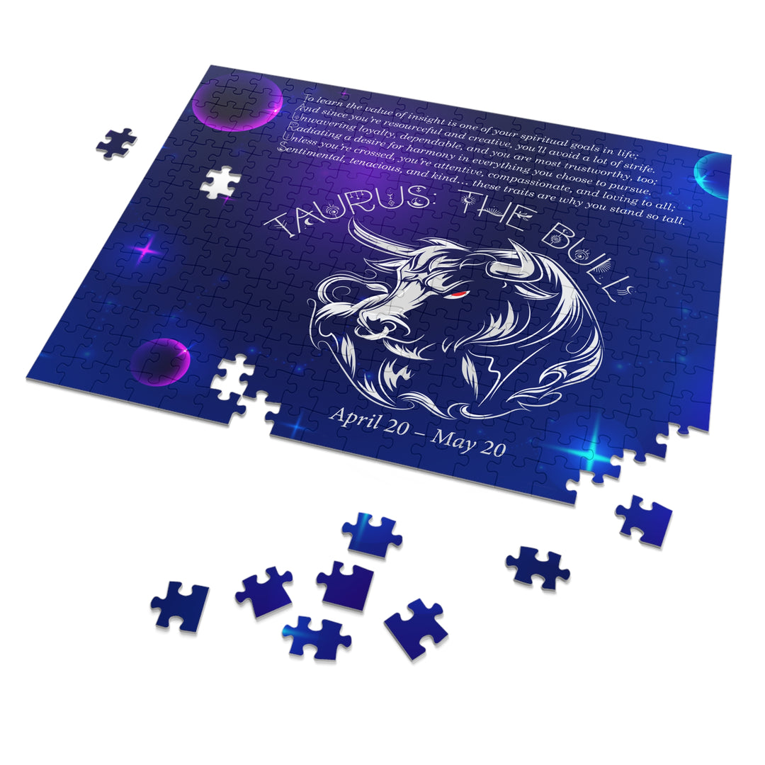 Taurus  Acrostic Poem Puzzle - Tin Box