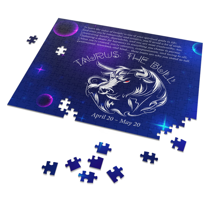 Taurus  Acrostic Poem Puzzle - Tin Box