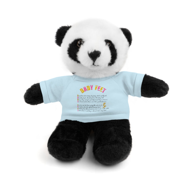 Baby Feet Acrostic Poem Stuffed Animals with Tee - Baby Feet - Gold Footprints