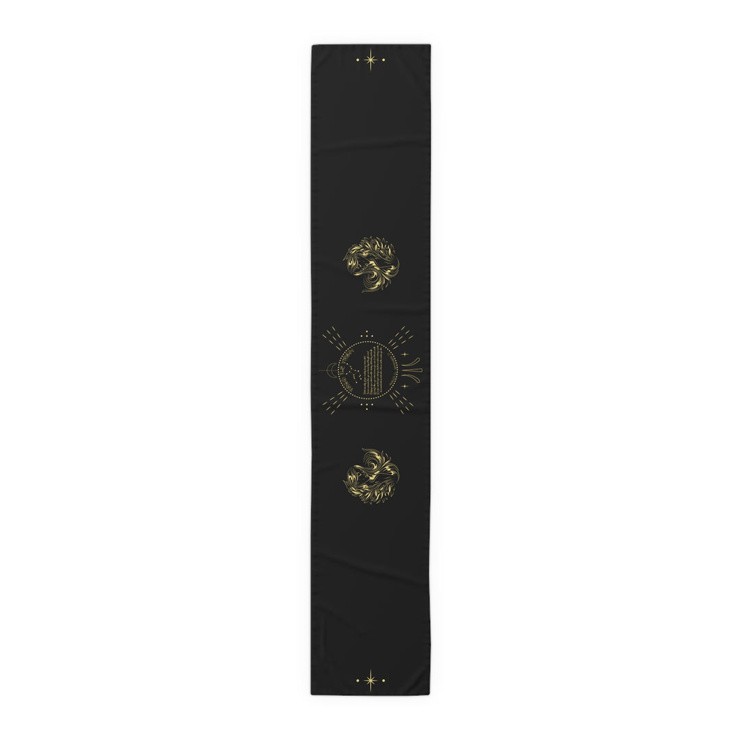 Virgo Acrostic Poem Table Runner