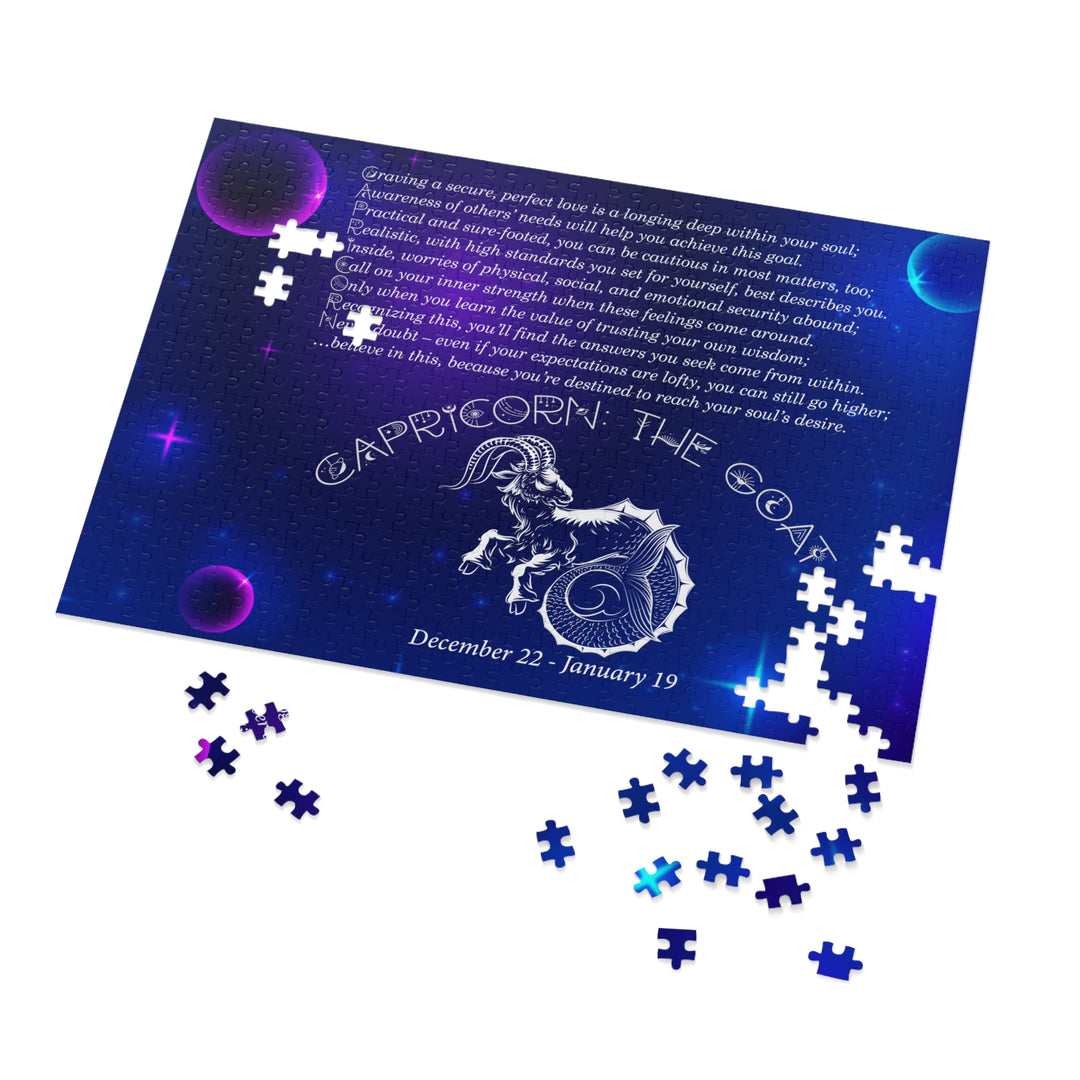 Capricorn Acrostic Poem Puzzle - Tin Box