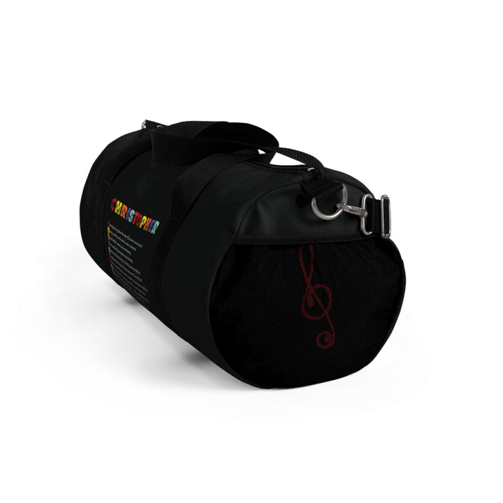 Namesakes Acrostic Poem Duffel Bag