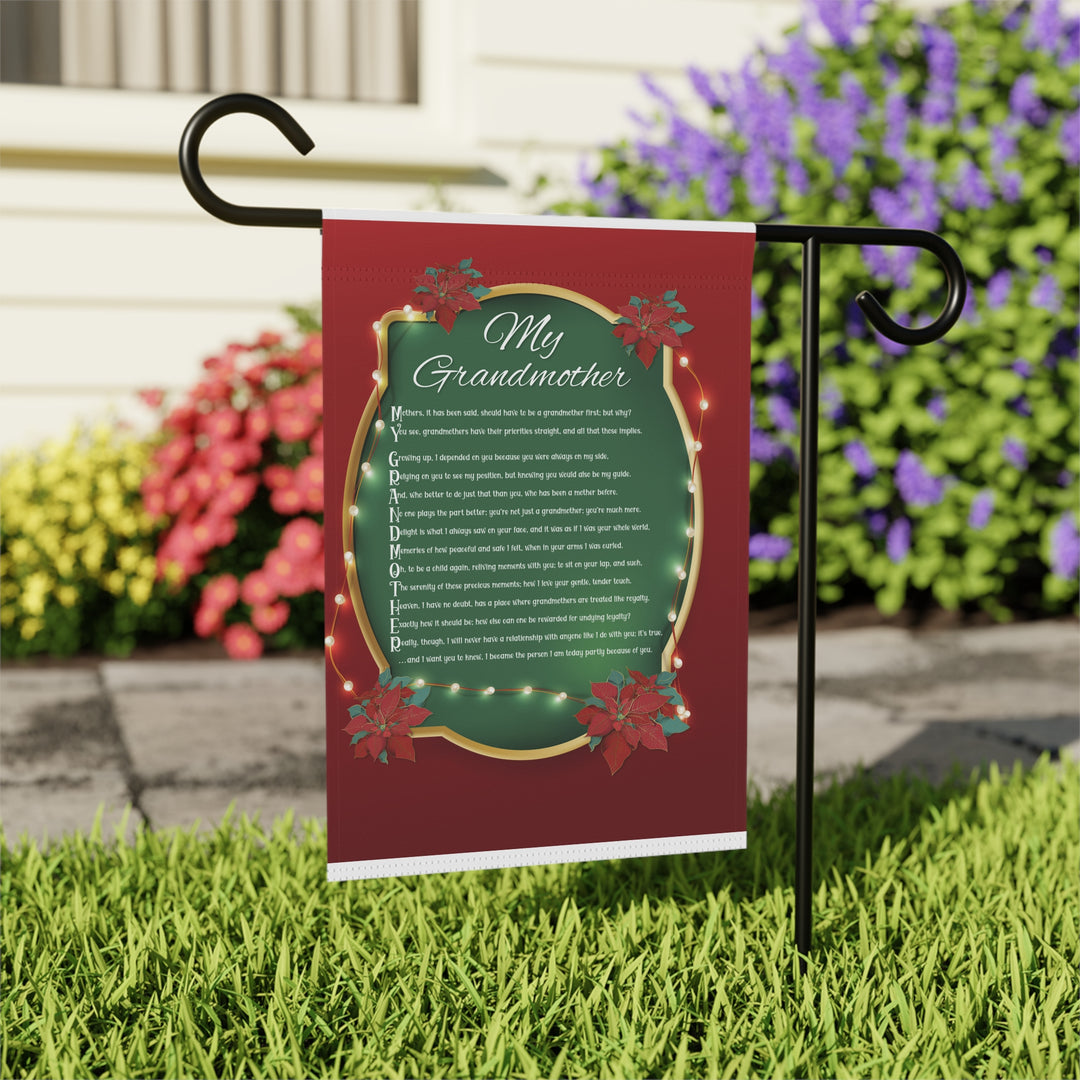 CHANGE GRAPHIC Grandmother Acrostic Poem outdoor/Garden Banner