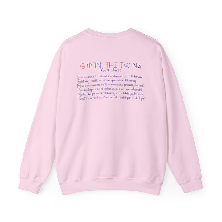 Gemini Astrology Sweatshirt with Acrostic Poem