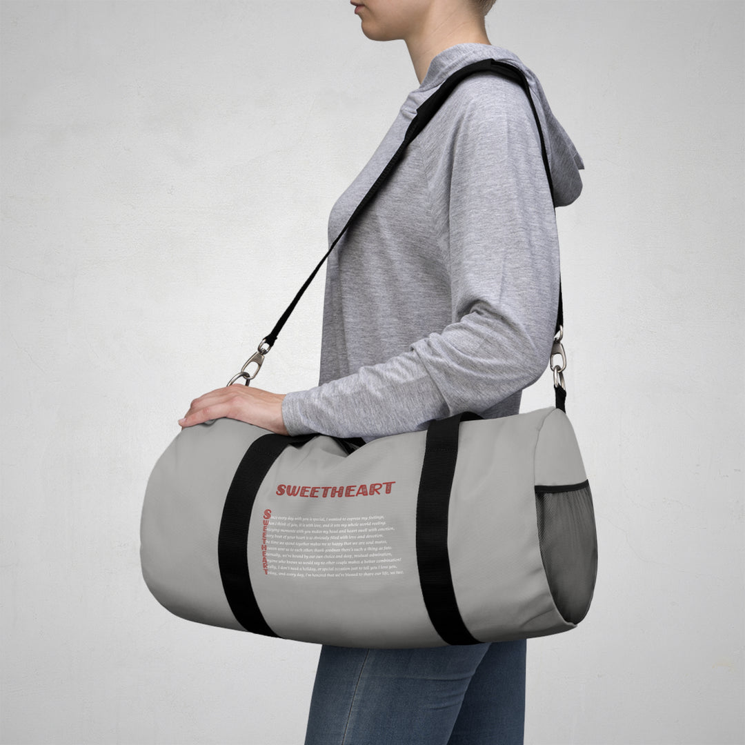 Sweetheart Acrostic Poem Duffel Bag